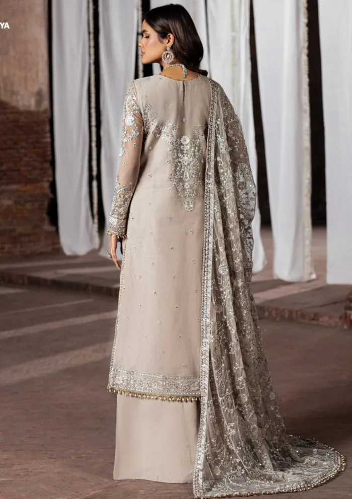 Zarif Wedding ZR25 06 Dooriya Shehnai Luxury Lawn Collection - Image 9