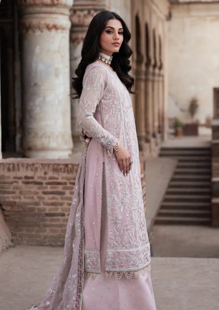 Zarif Wedding ZR25 07 Manara Shehnai Luxury Lawn Collection - Image 9