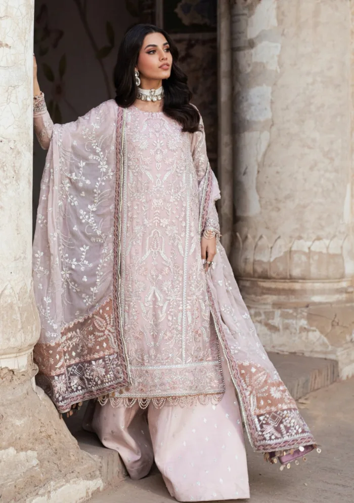 Zarif Wedding ZR25 07 Manara Shehnai Luxury Lawn Collection - Image 10
