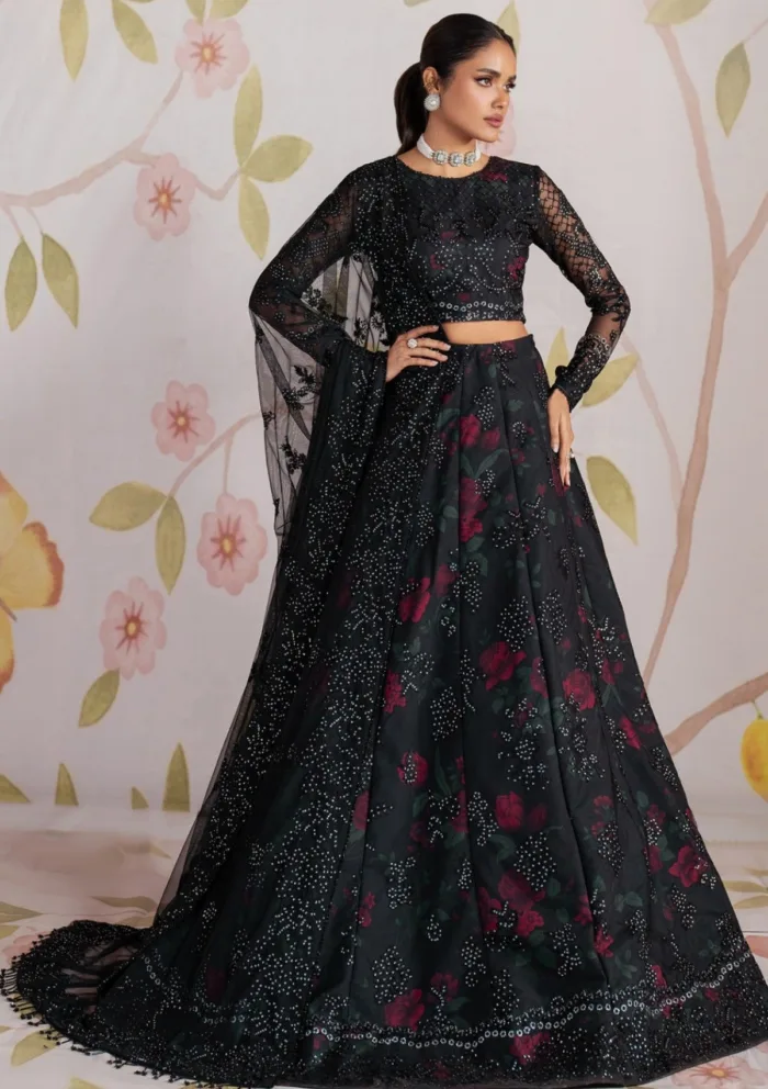 Zarif Wedding ZR25 09 Haneen Shehnai Luxury Lawn Collection - Image 4