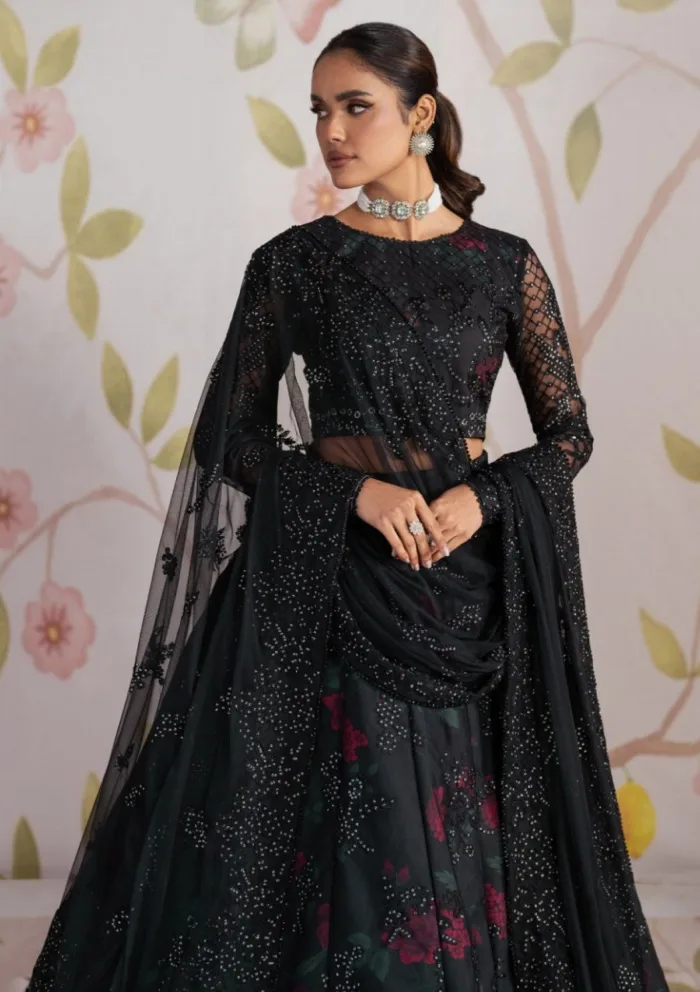 Zarif Wedding ZR25 09 Haneen Shehnai Luxury Lawn Collection - Image 6