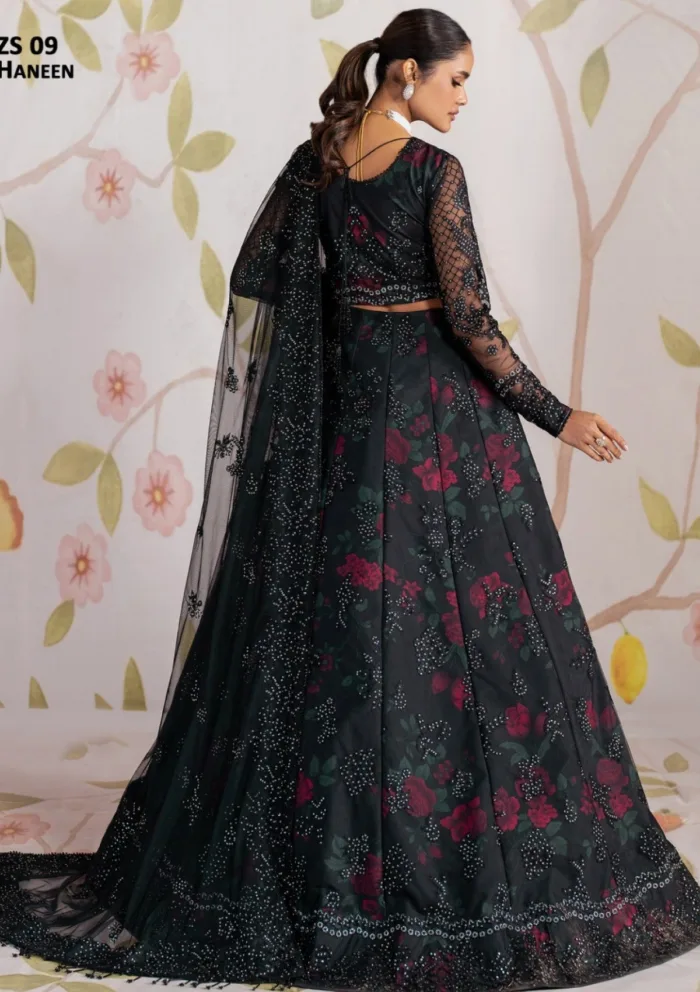 Zarif Wedding ZR25 09 Haneen Shehnai Luxury Lawn Collection - Image 7