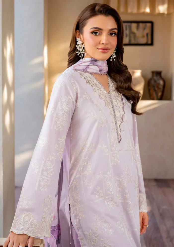 Zarif ZF25 Jaisy Eid Pret Luxury Lawn Collection - Image 4