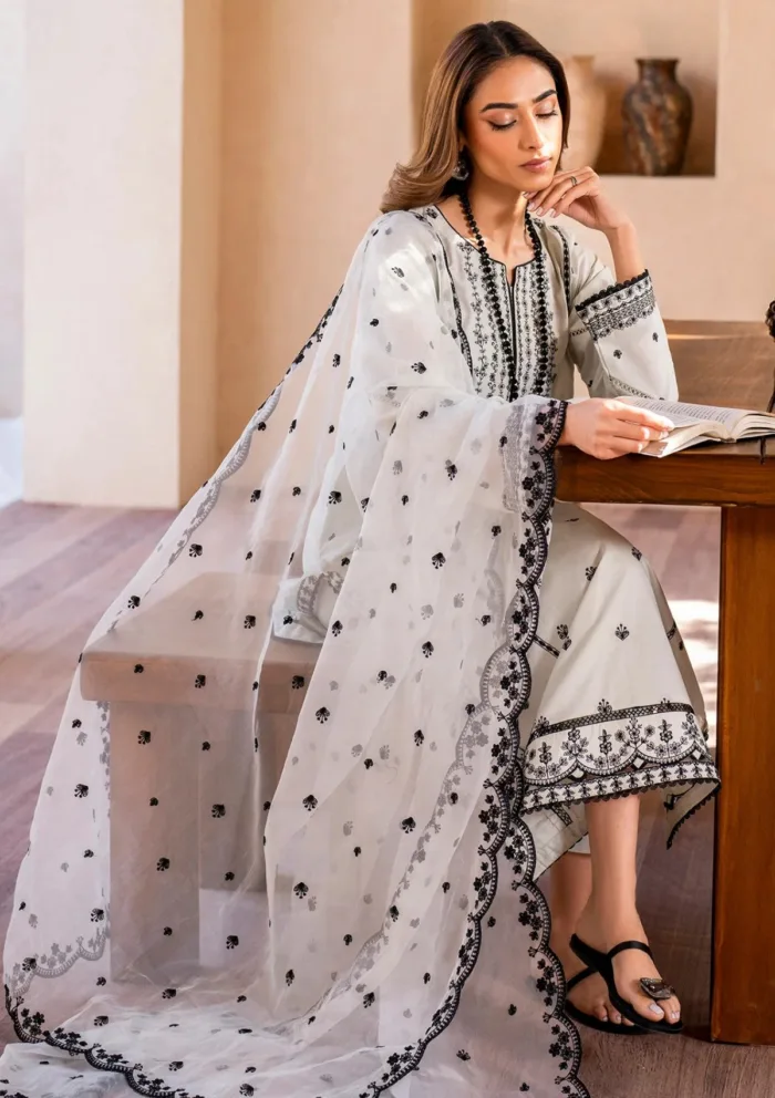 Zarif ZF25 Miya Eid Pret Luxury Lawn Collection - Image 6