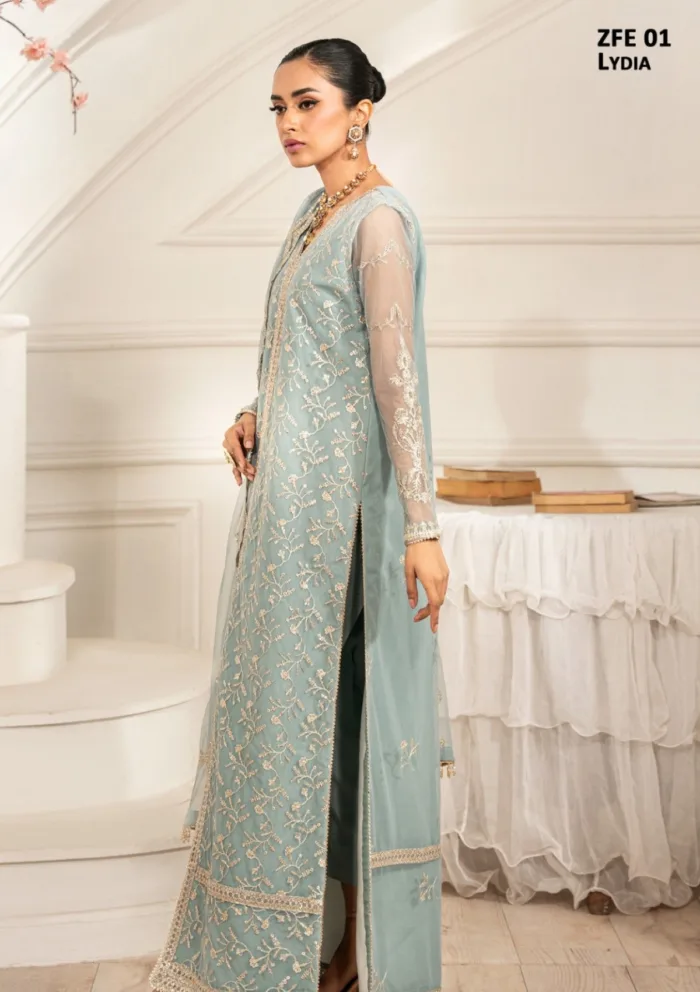 Zarif ZFE25 01 Lydia Luxury Lawn Collection - Image 3