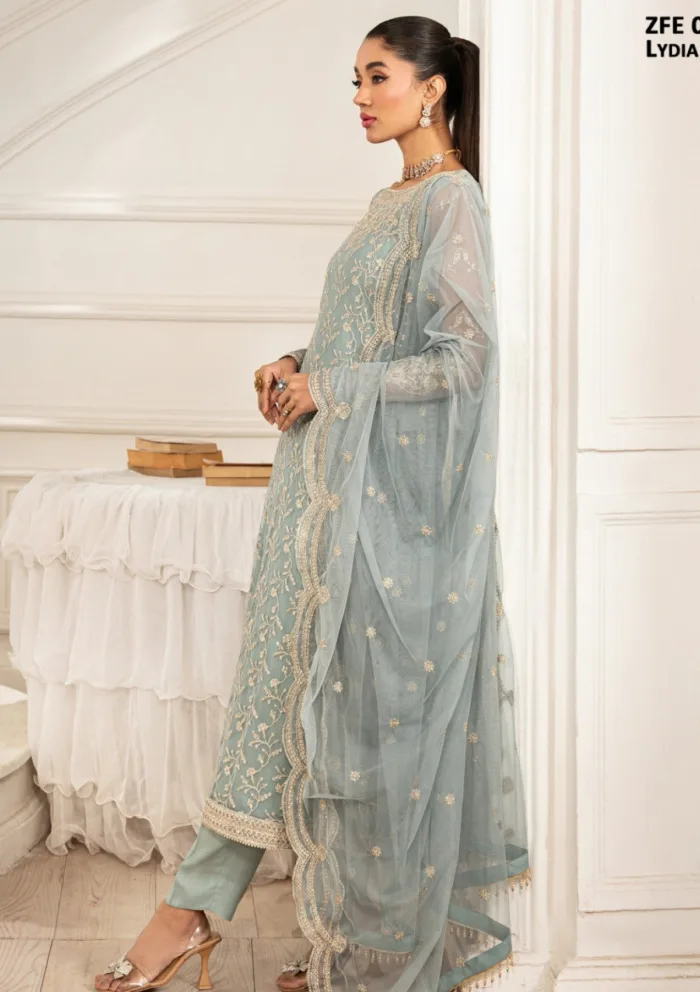 Zarif ZFE25 01 Lydia Luxury Lawn Collection - Image 4