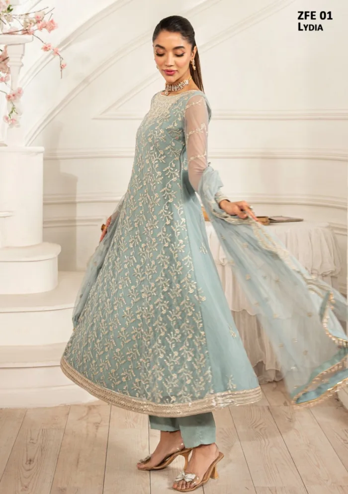 Zarif ZFE25 01 Lydia Luxury Lawn Collection - Image 5