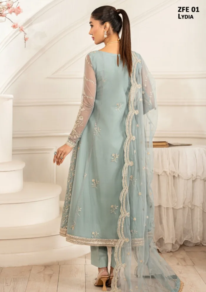 Zarif ZFE25 01 Lydia Luxury Lawn Collection - Image 6