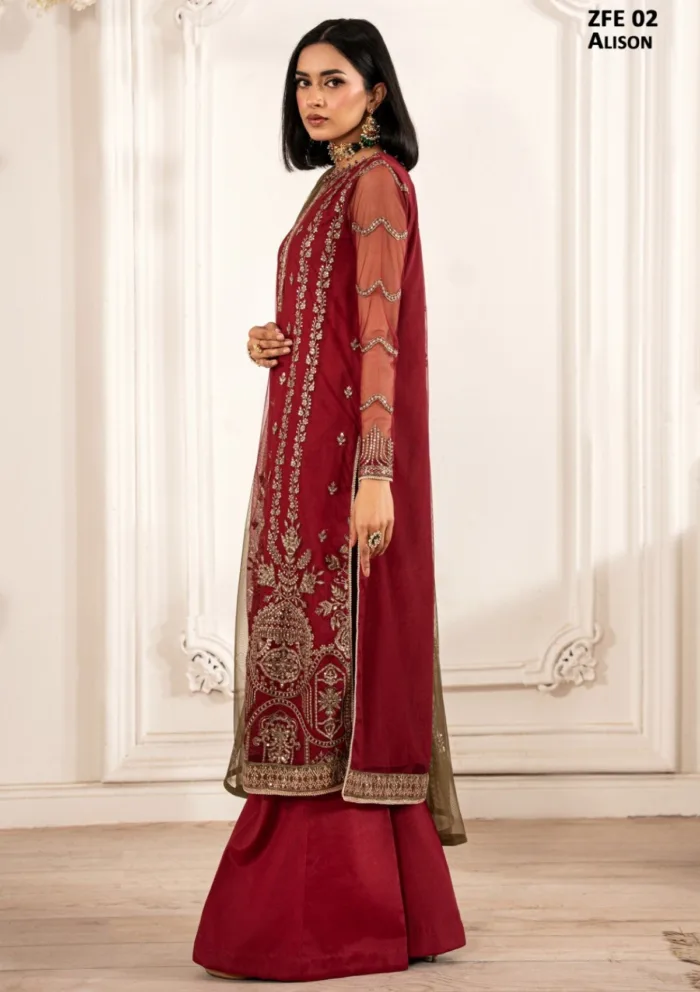 Zarif ZFE25 02 Alison Luxury Lawn Collection - Image 3