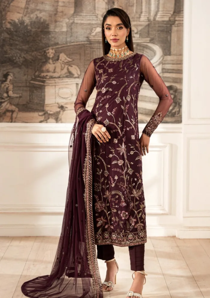 Zarif ZFE25 06 Dahlia Luxury Lawn Collection - Image 3