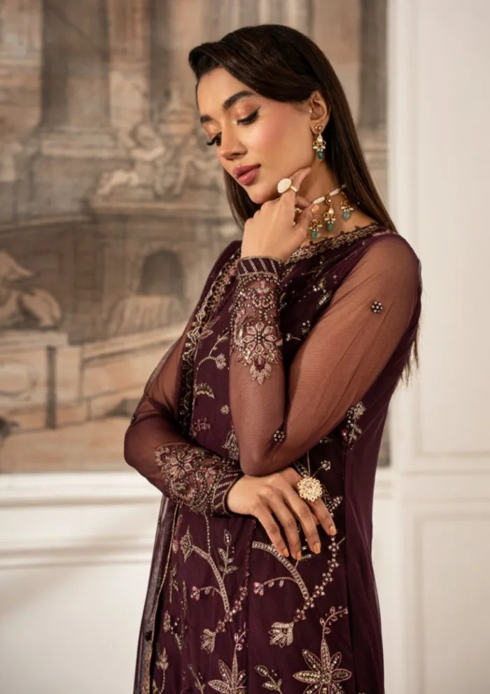 Zarif ZFE25 06 Dahlia Luxury Lawn Collection - Image 4