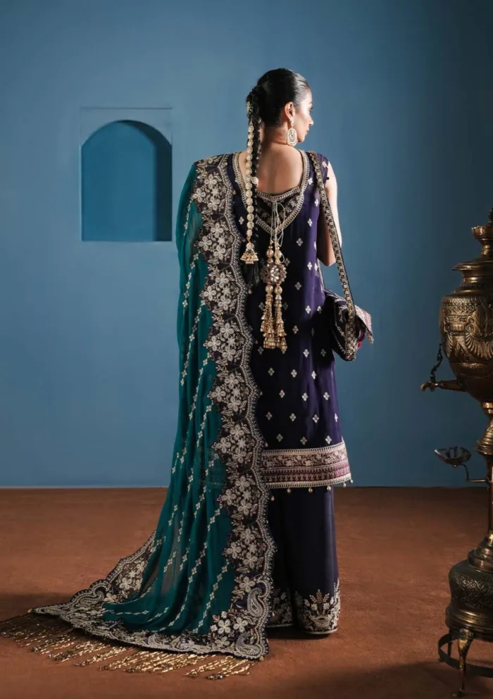 Zarqash Festive Chiffon ZQ24 2A ADA Lakhnawi Luxury Lawn Collection - Image 2