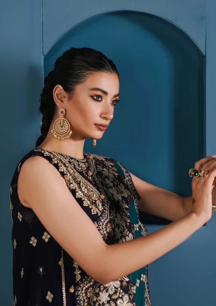 Zarqash Festive Chiffon ZQ24 2A ADA Lakhnawi Luxury Lawn Collection - Image 3