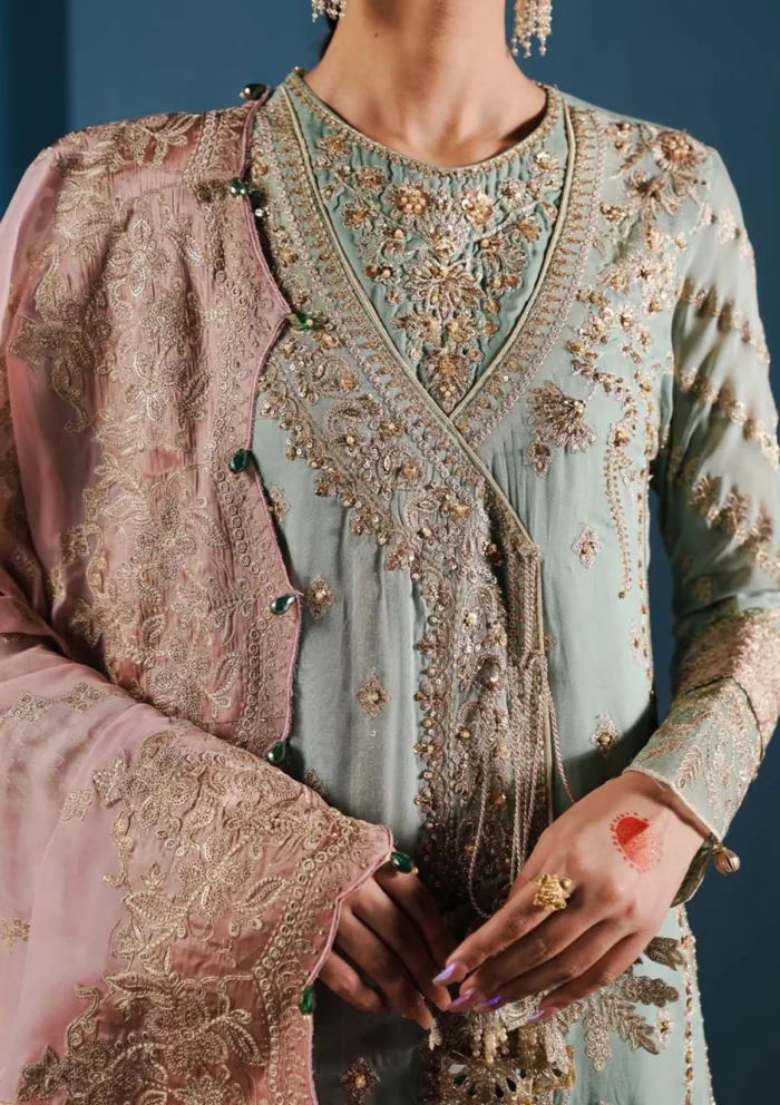 Zarqash Festive Chiffon ZQ24 2B MEHAR Lakhnawi Luxury Lawn Collection - Image 2
