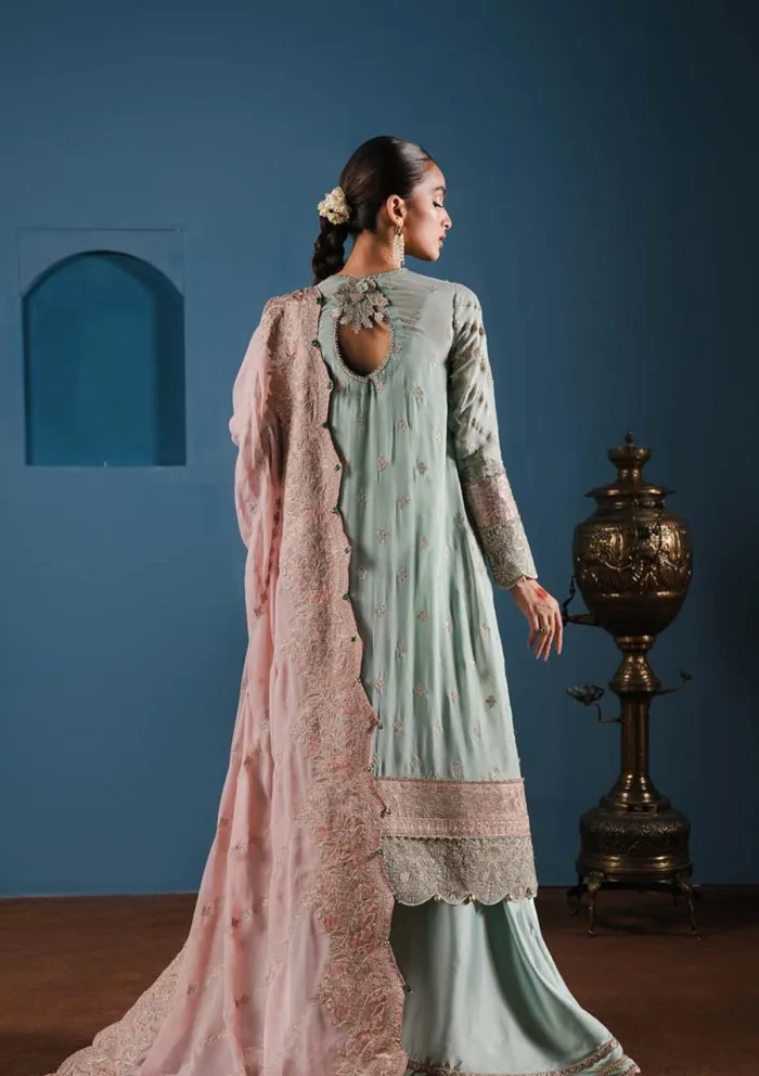 Zarqash Festive Chiffon ZQ24 2B MEHAR Lakhnawi Luxury Lawn Collection - Image 3