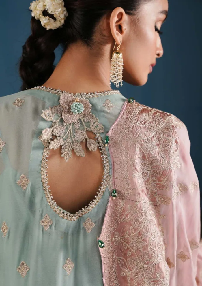 Zarqash Festive Chiffon ZQ24 2B MEHAR Lakhnawi Luxury Lawn Collection - Image 4