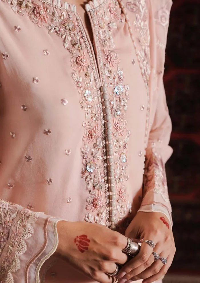 Zarqash Festive Chiffon ZQ24 3B IZEL Lakhnawi Luxury Lawn Collection - Image 3