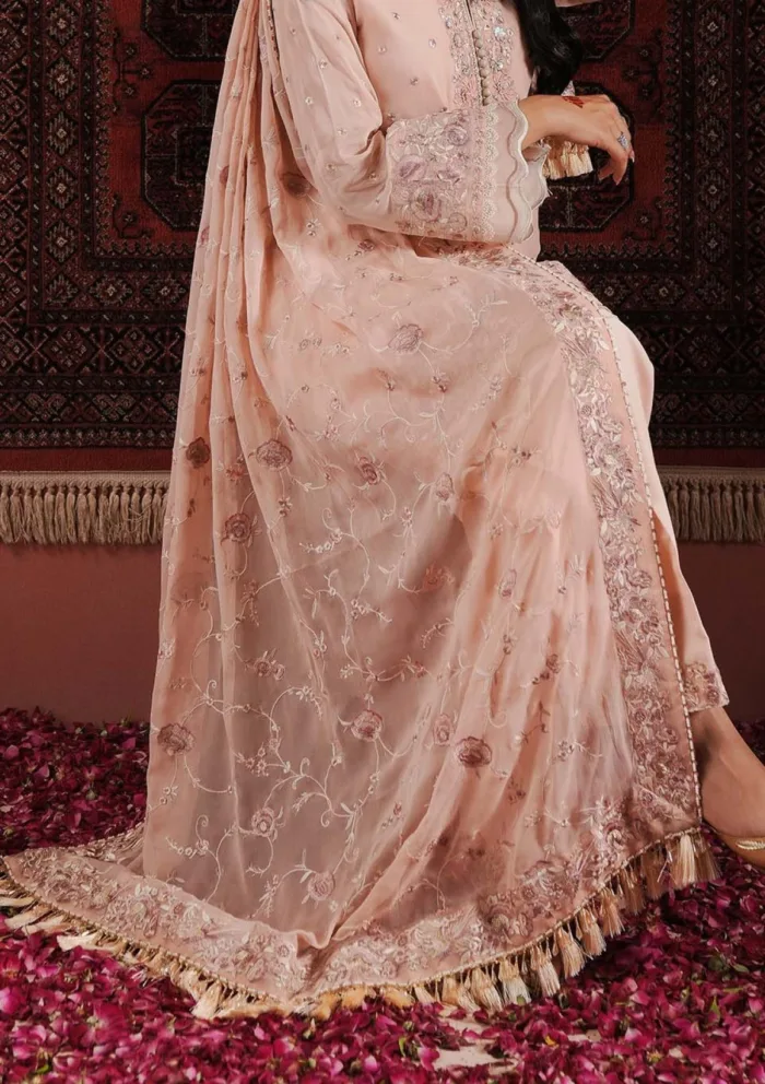 Zarqash Festive Chiffon ZQ24 3B IZEL Lakhnawi Luxury Lawn Collection - Image 4