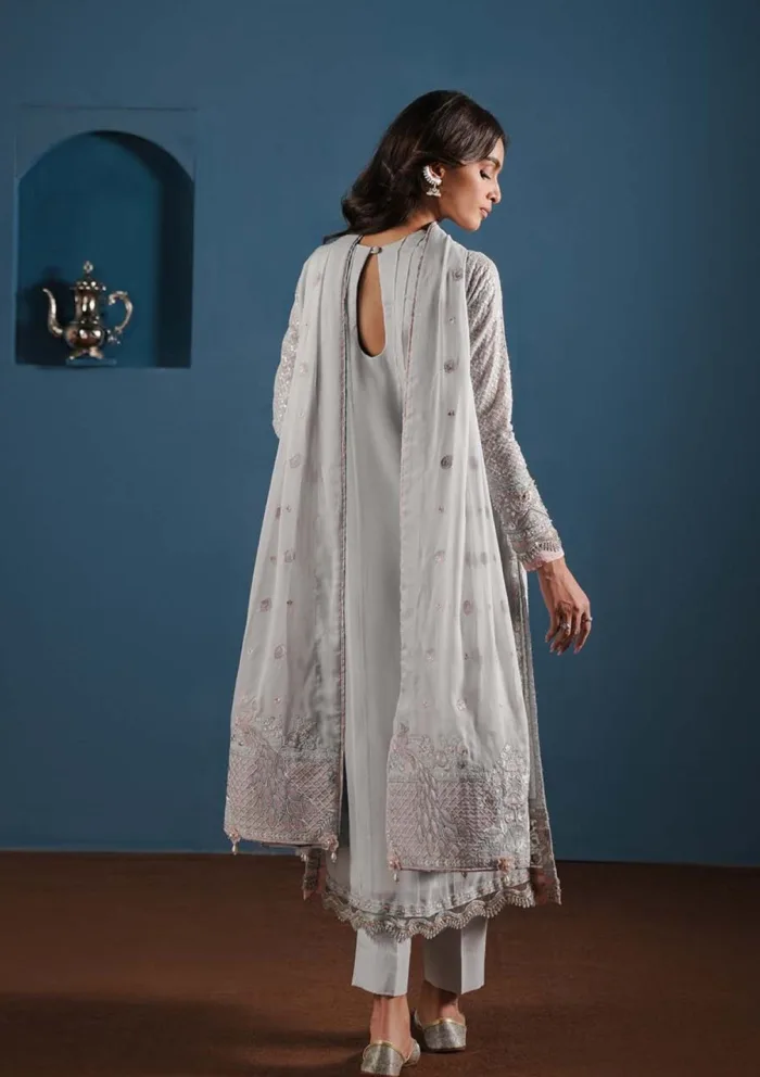 Zarqash Festive Chiffon ZQ24 4A NOOR Lakhnawi Luxury Lawn Collection - Image 2