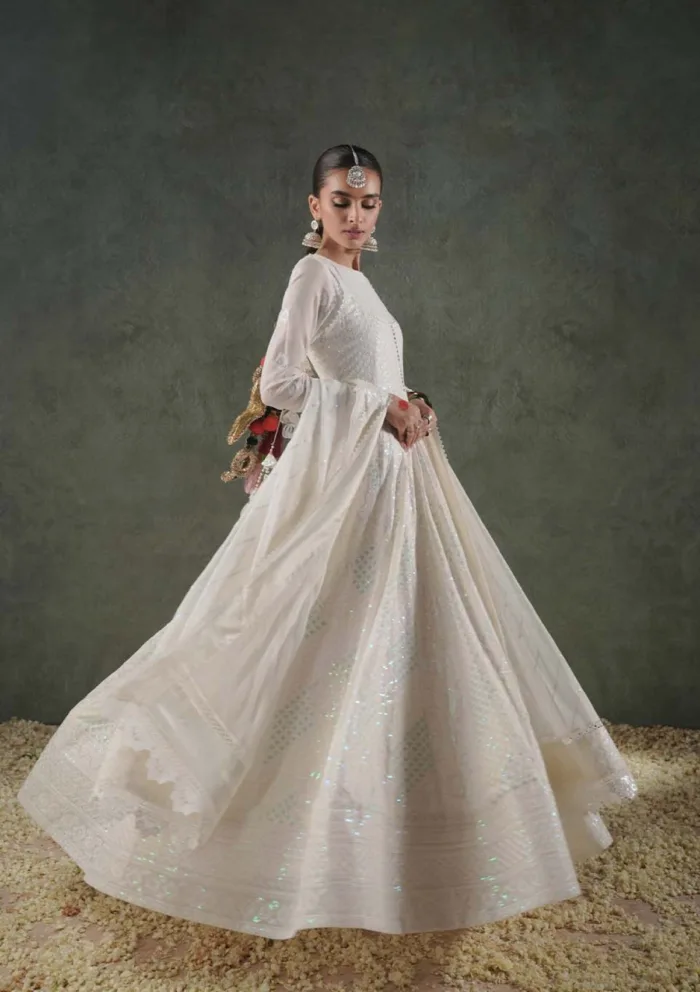 Zarqash Festive Chiffon ZQ24 6A MAYA Lakhnawi Luxury Lawn Collection - Image 2