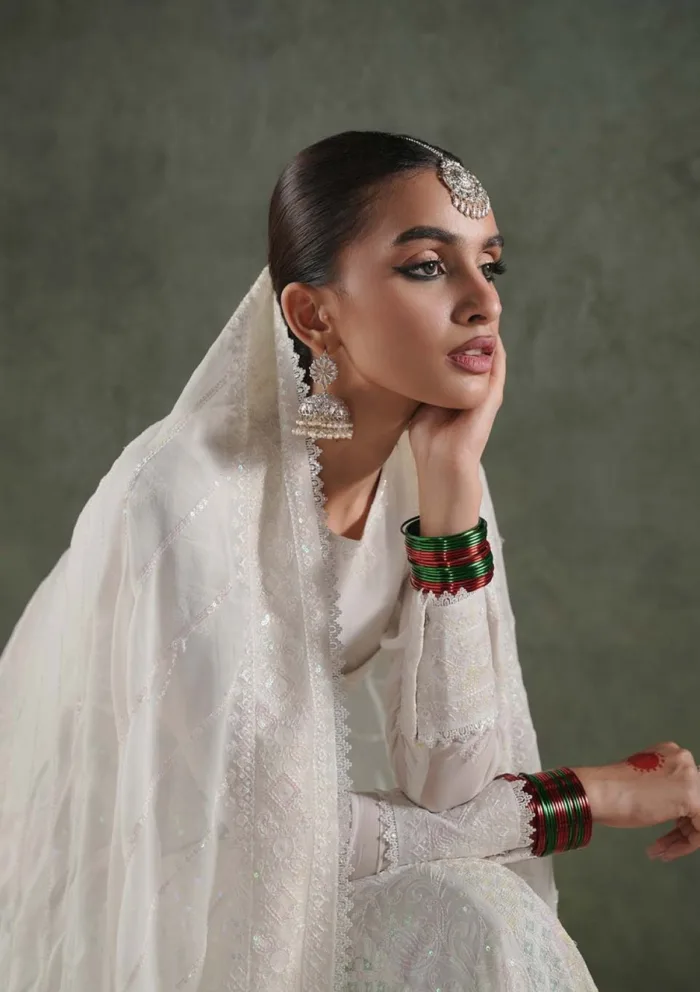 Zarqash Festive Chiffon ZQ24 6A MAYA Lakhnawi Luxury Lawn Collection - Image 3