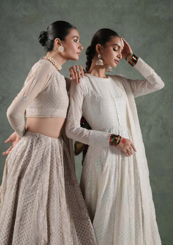 Zarqash Festive Chiffon ZQ24 6A MAYA Lakhnawi Luxury Lawn Collection - Image 4