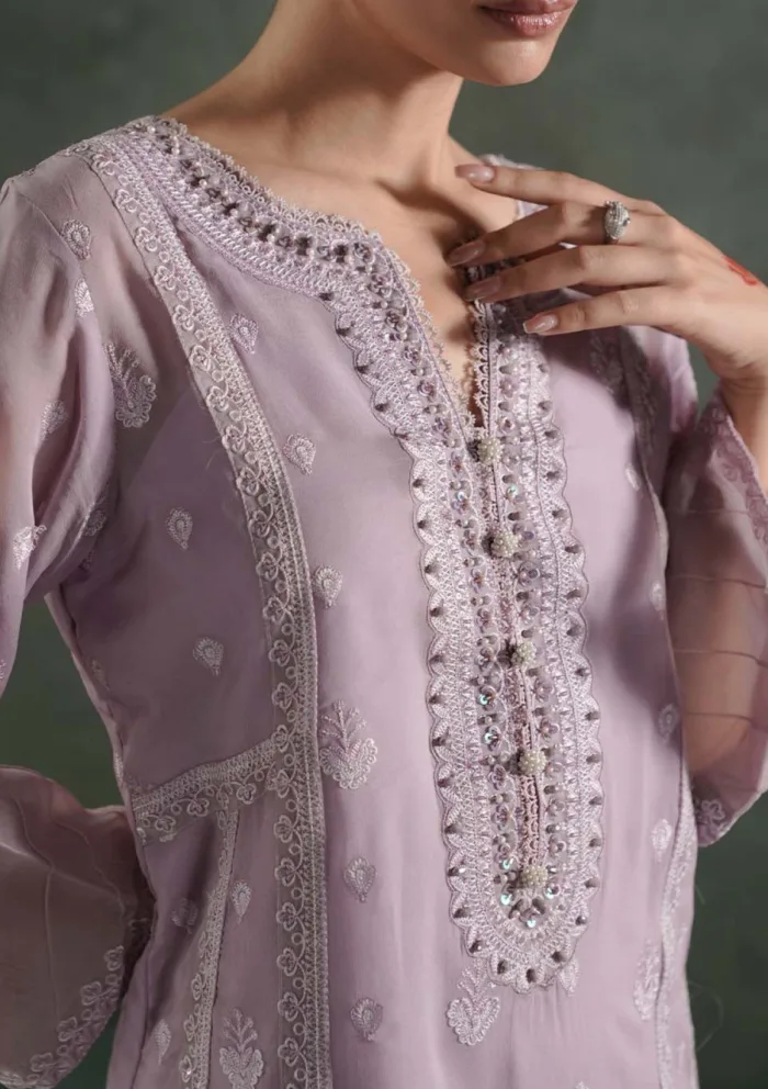 Zarqash Festive Chiffon ZQ24 7B AIZA Lakhnawi Luxury Lawn Collection - Image 2