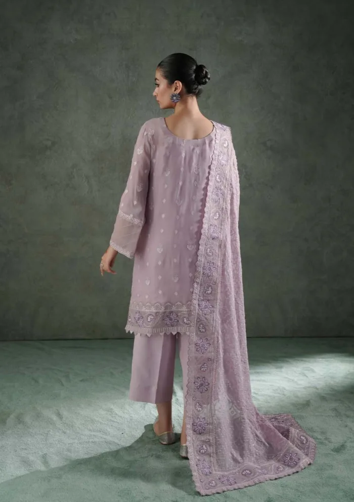 Zarqash Festive Chiffon ZQ24 7B AIZA Lakhnawi Luxury Lawn Collection - Image 3