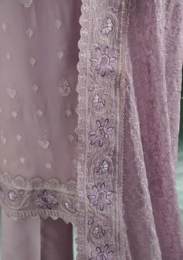 Zarqash Festive Chiffon ZQ24 7B AIZA Lakhnawi Luxury Lawn Collection - Image 4