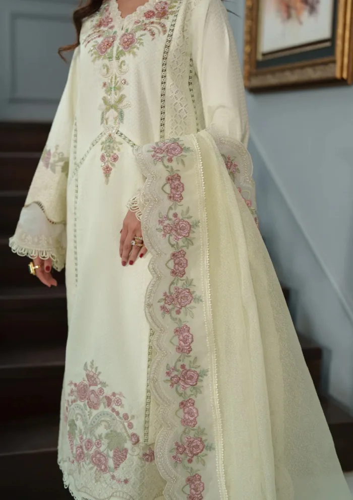 Zarqash ZQ 0010 LILA Belle Ame 25 Luxury Lawn Collection - Image 4