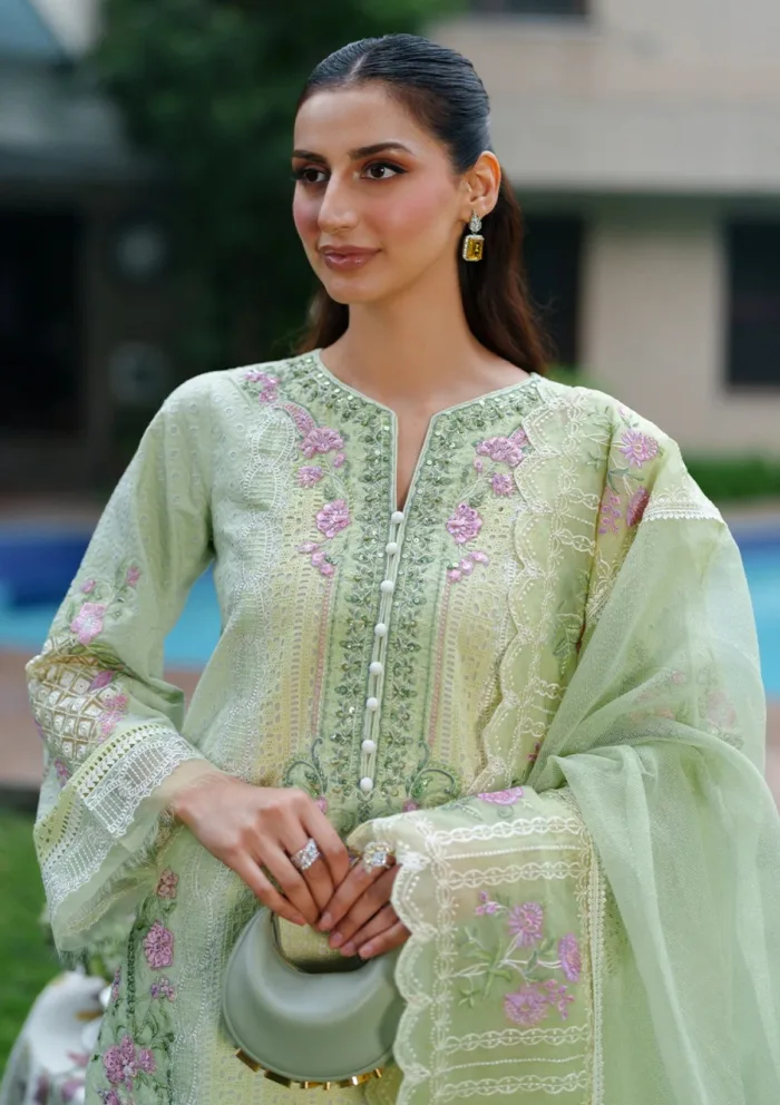 Zarqash ZQ 002 ARYA Belle Ame 25 Luxury Lawn Collection - Image 4