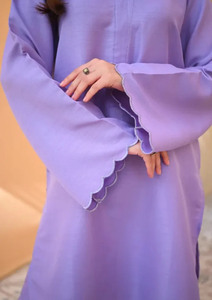 Zauk Drop 1 Two Piece Orchid Basics Luxury Lawn Collection - Image 4