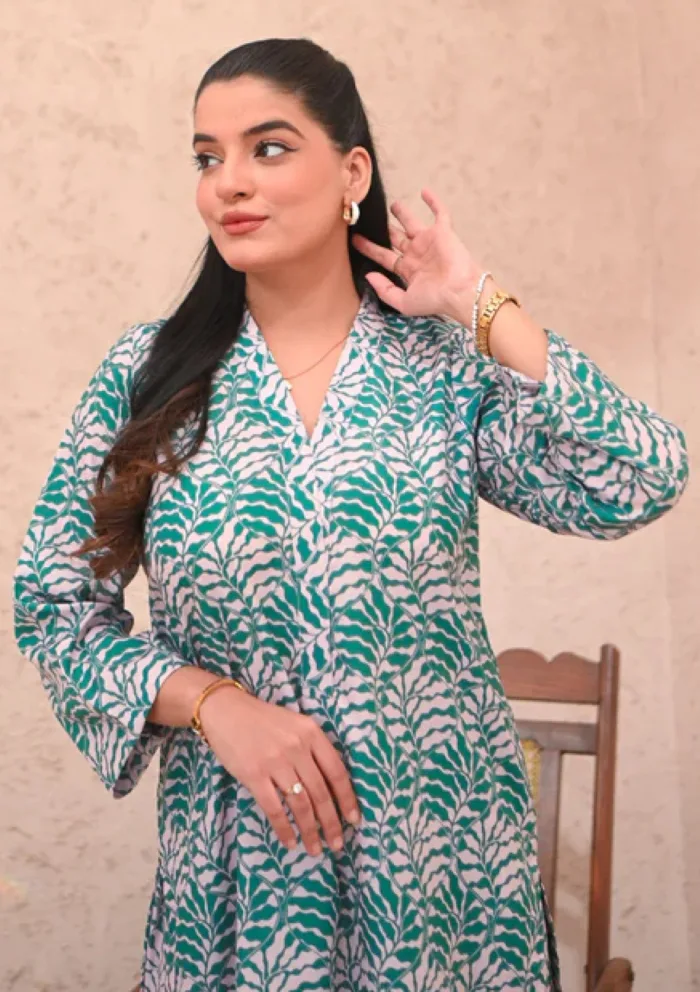 Zauk Grass Hopper Two Piece Luxury Lawn Collection - Image 6