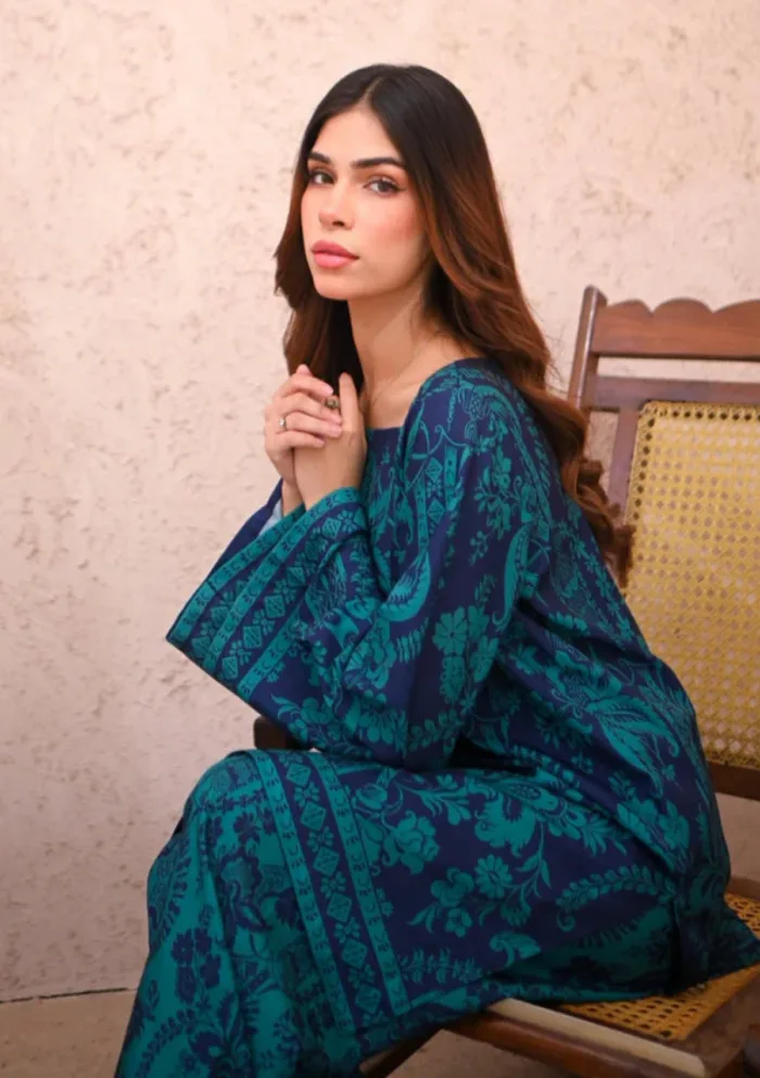 Zauk Marina Two Piece Luxury Lawn Collection - Image 2
