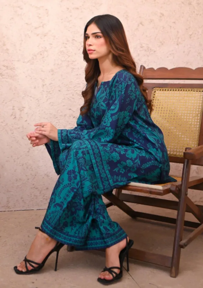 Zauk Marina Two Piece Luxury Lawn Collection - Image 4