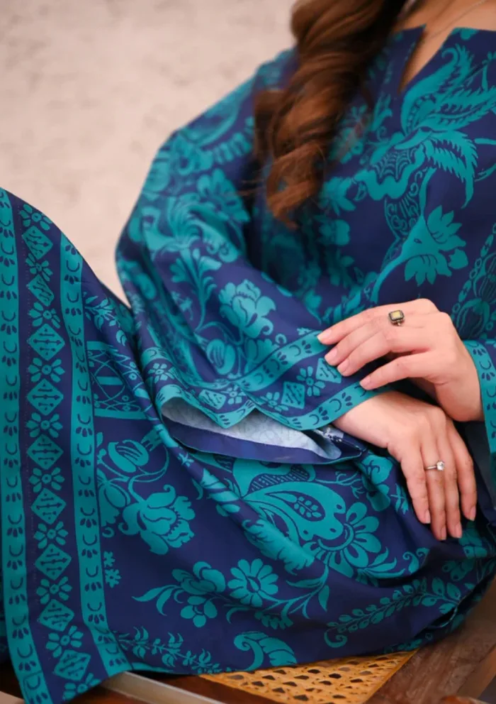 Zauk Marina Two Piece Luxury Lawn Collection - Image 6