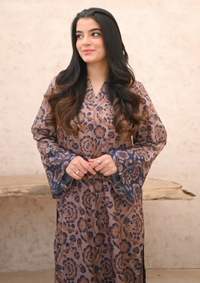 Zauk Mushroom Two Piece Luxury Lawn Collection - Image 5