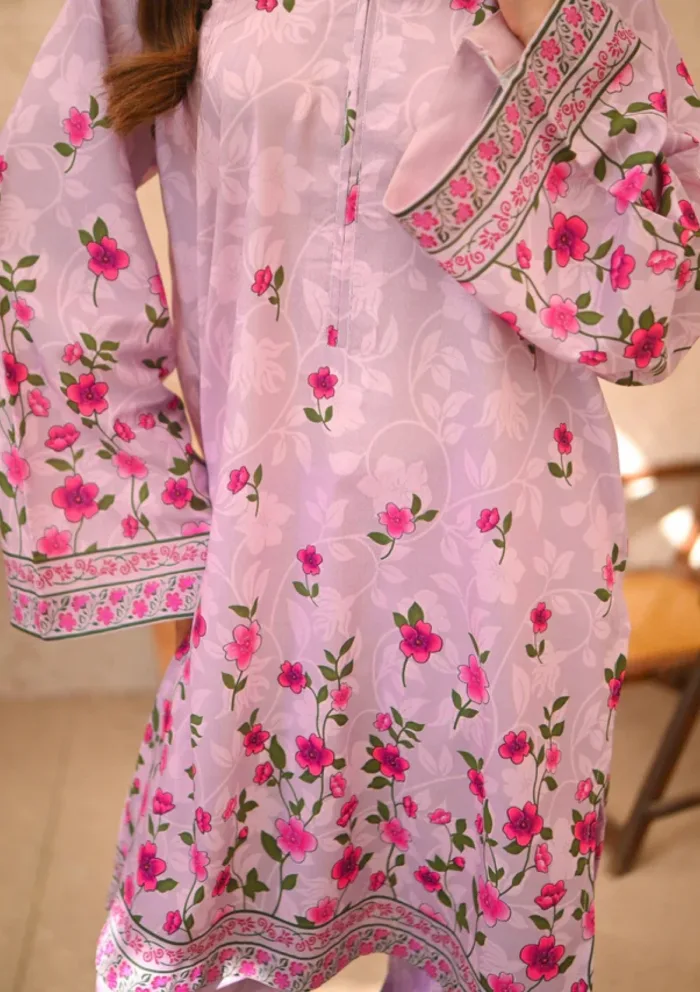 Zauk Rose Quartz Two Piece Luxury Lawn Collection - Image 5