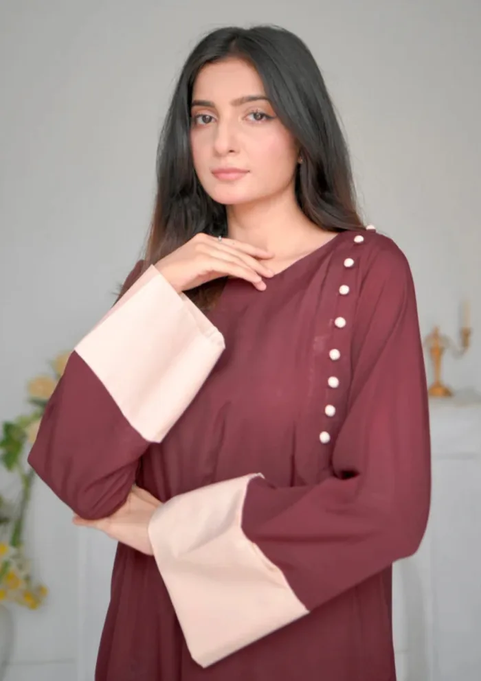 Zauk Scarlet Two Piece Luxury Lawn Collection - Image 2