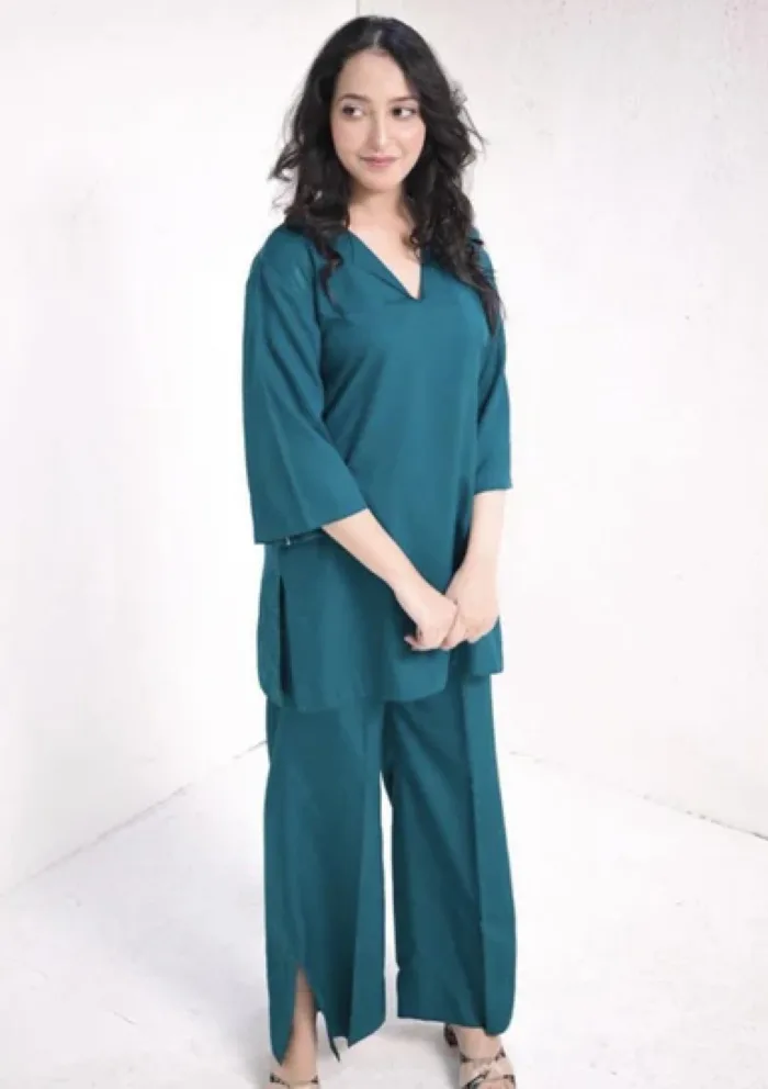 Zauk Teal Green