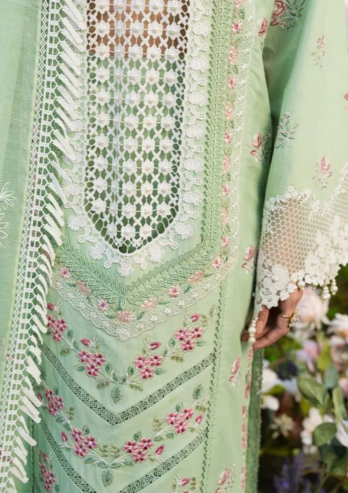 Zevk Vol II ROSEMARY Flora Festive 25 Luxury Lawn Collection - Image 3