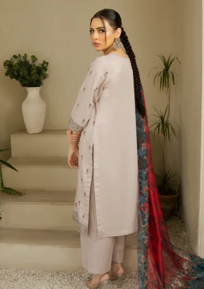 Ziara MCL 01 Nina Embroidered 25 Luxury Lawn Collection - Image 2