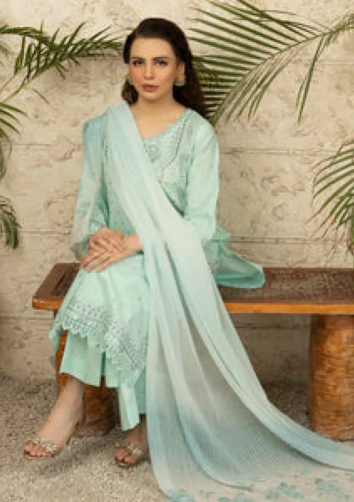 Ziara MCL 02 Zara Embroidered 25 Luxury Lawn Collection - Image 4