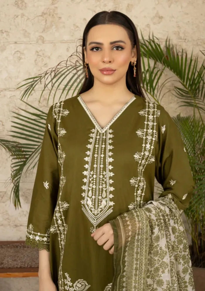 Ziara MCL 05 Zoya Embroidered 25 Luxury Lawn Collection - Image 2
