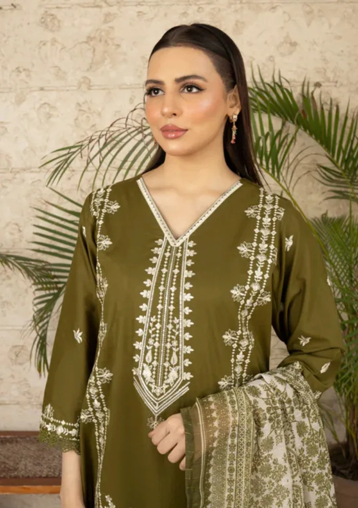 Ziara MCL 05 Zoya Embroidered 25 Luxury Lawn Collection - Image 3
