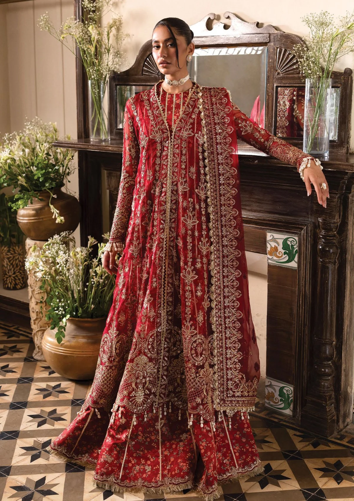 Afrozeh Awe-02 Tearose Dastangoi Wedding Formals 25 1 Afrozeh Awe-02 Tearose