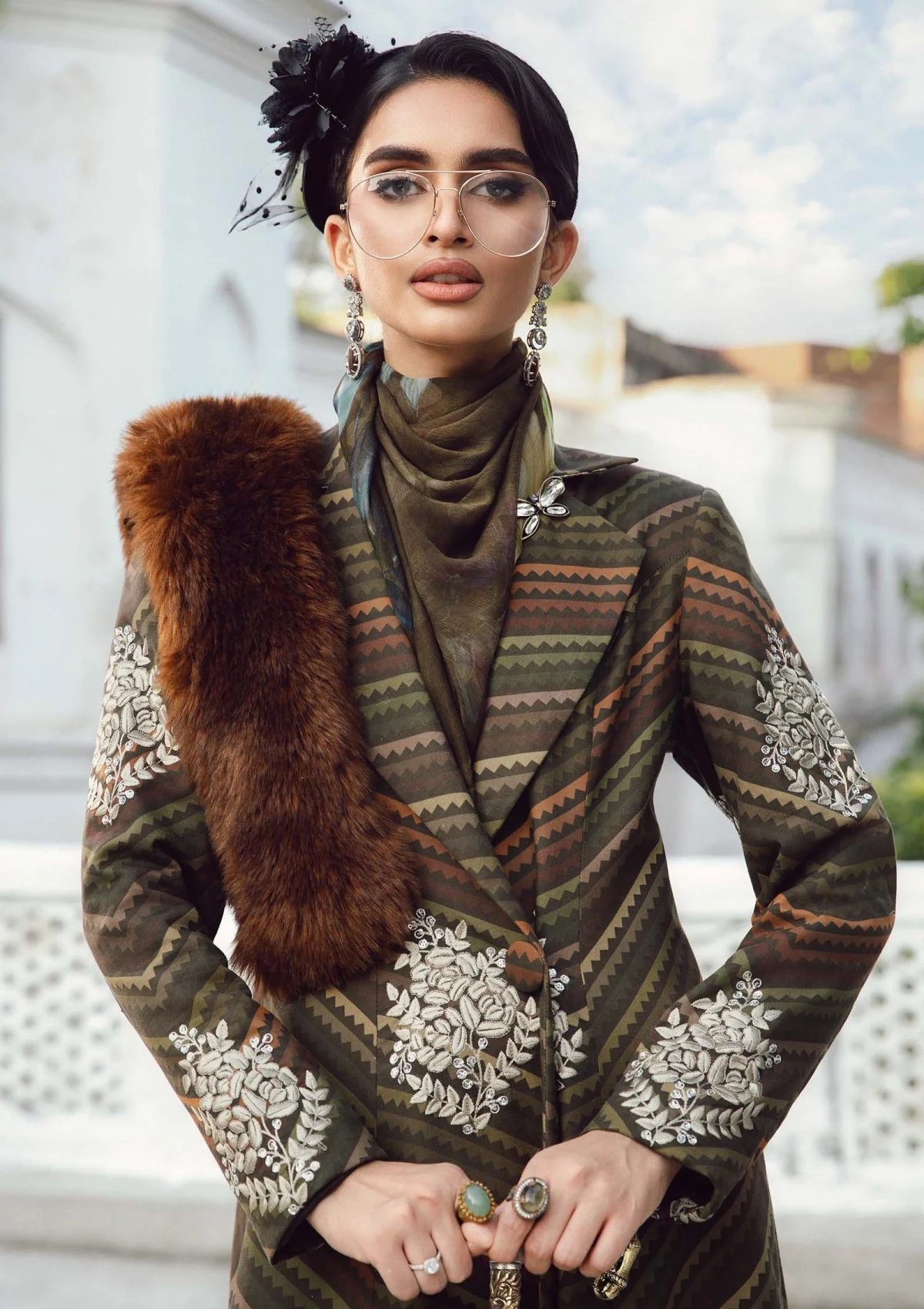 Maria B Mrm-05B Rani Mahal M Prints 25 Winter 3 Maria B Mrm-05B