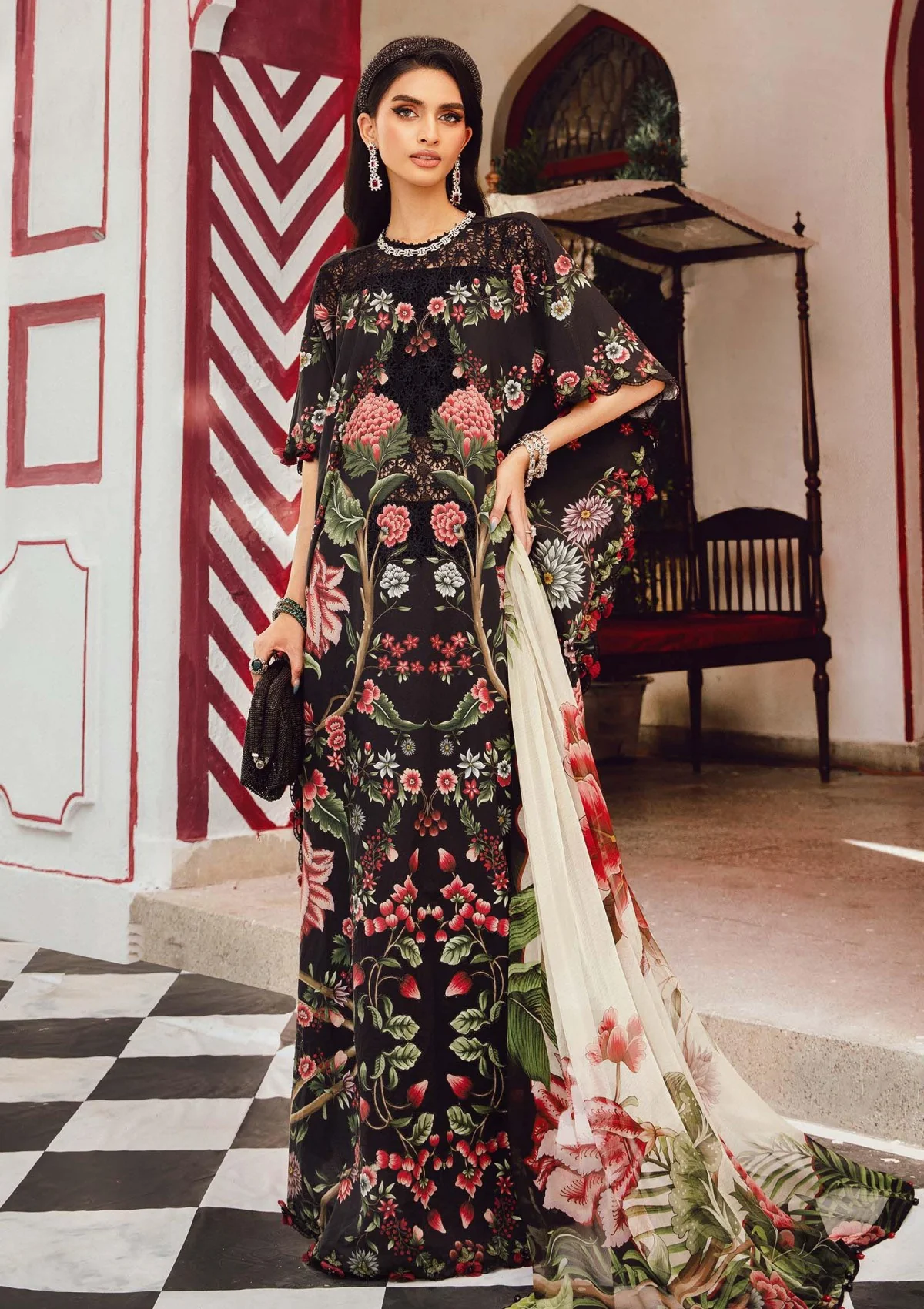 Maria B Mrm-09B Rani Mahal M Prints 25 Winter 1 Maria B Mrm-09B