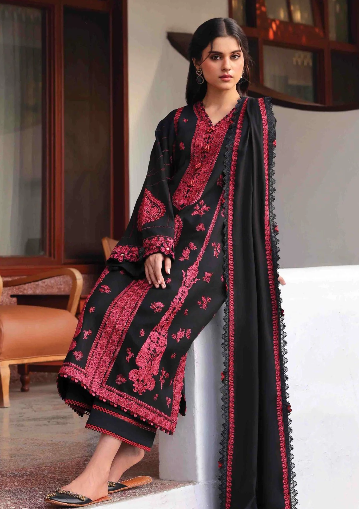 Republic Womenswear Almira D-05 Amaris 25 Luxury Shawl Winter Collection 2 Republic Womenswear Almira D-05