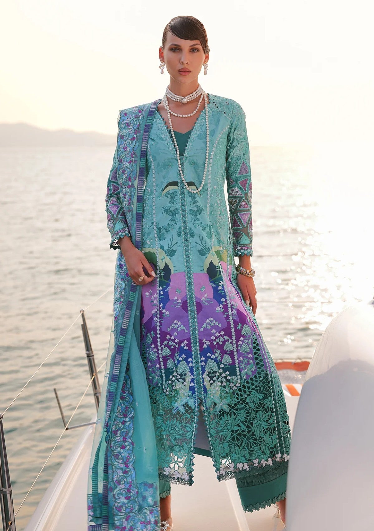 Afrozeh Unstitched 25 Al-10 Sovana Lawn Collection 1 Afrozeh Unstitched 25 Al-10 Sovana Lawn Collection